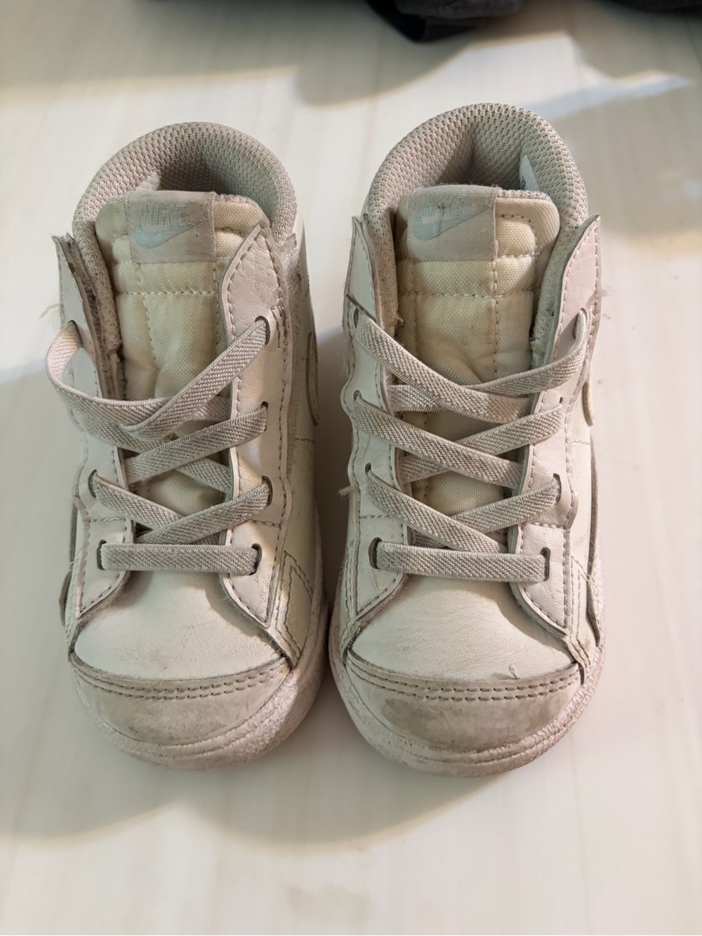 Nike Kids White Blazers High-Top Sneakers